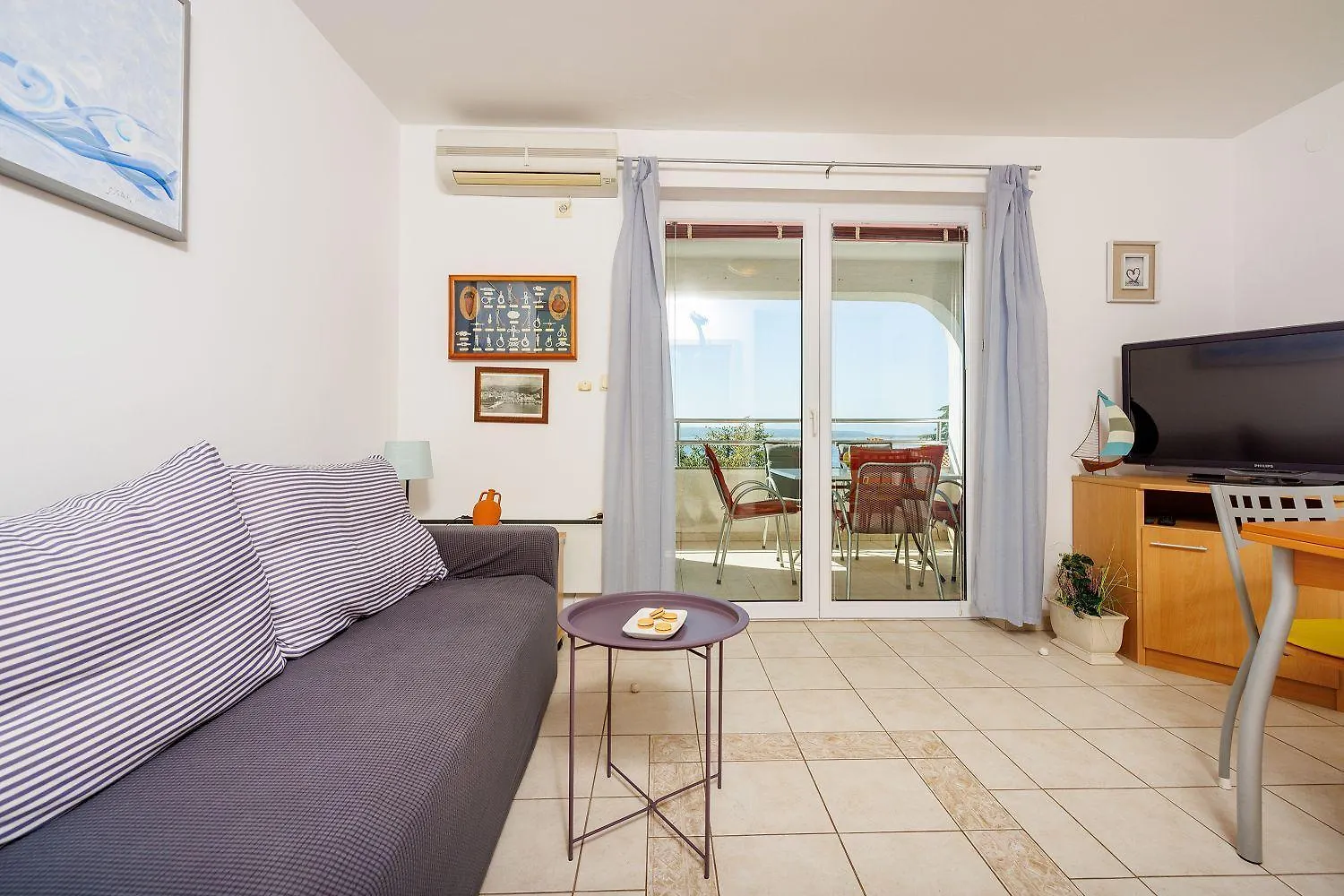 Komfortables Apartment Nur 500 Meter Zum Strand Mit Meerblick, Waschmaschine, Parkplatz 드라말리